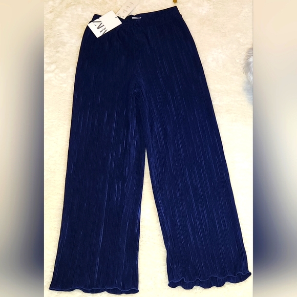 ZARA KIDS - Wide Leg Drawstring Pants - Picture 1 of 3